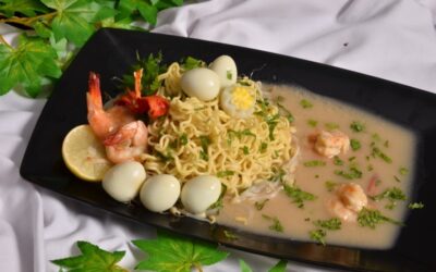 MIE CELOR WITH QUAIL EGGS
