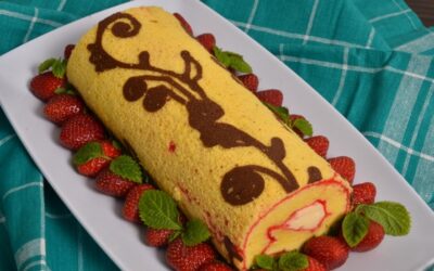 ROLL CAKE BATIK COKELAT