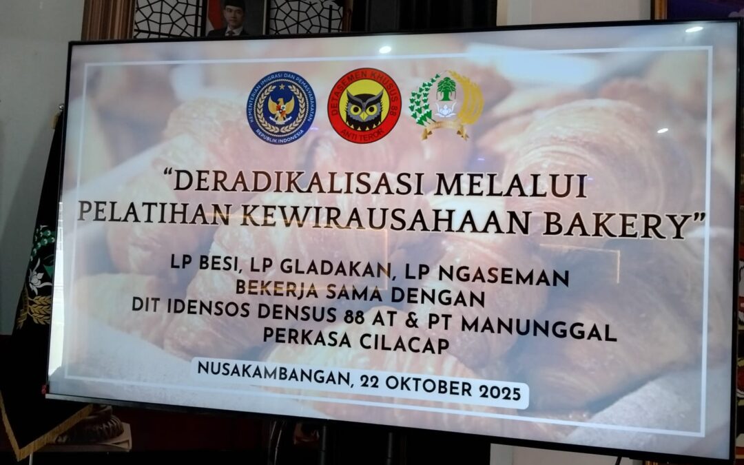 Bakery Training for Terrorism Inmates as Part of Deradicalization at Besi Nusakambangan Prison