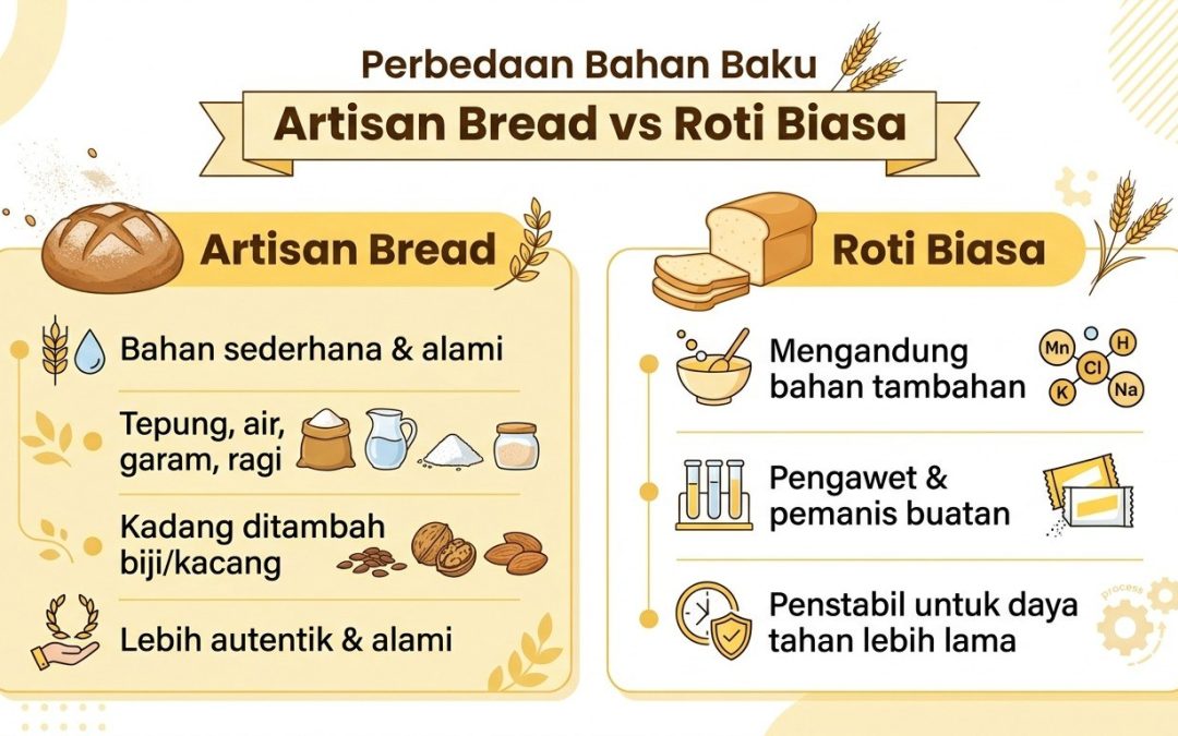 Mengenal 7 Perbedaan Artisan Bread dan Roti Biasa